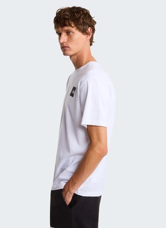 The North Face NF0A8G9CFN41-EVOLUTION BOX HALF DOM Beyaz Yuvarlak Yaka Regular Fit Düz Erkek T-Shirt