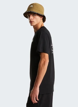 The North Face NF0A8GUZJK31-M MOUNTAIN SKETCH SLEE Siyah Yuvarlak Yaka Regular Fit Düz Erkek T-Shirt