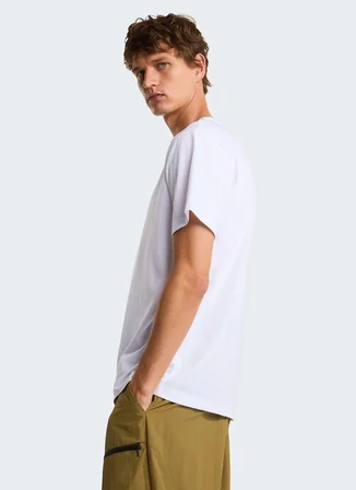 The North Face NF0A8GV2FN41-BOX NSE CELEBRATION TE Beyaz Yuvarlak Yaka Regular Fit Düz Erkek T-Shirt