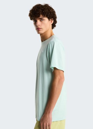 The North Face NF0A8CZ2G701-M EVOLUTION SIMPLE DOM Mavi Yuvarlak Yaka Regular Fit Düz Erkek T-Shirt