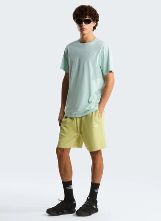 The North Face NF0A8CZ2G701-M EVOLUTION SIMPLE DOM Mavi Yuvarlak Yaka Regular Fit Düz Erkek T-Shirt