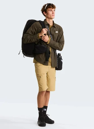 The North Face NF0A8FU521L1-SEQUOIA LONG SLEEVE Yeşil Regular Fit Düz Erkek Gömlek
