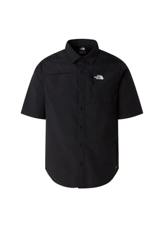 The North Face NF0A8FU6JK31-M SEQUOIA SHORT SLEE Siyah Yuvarlak Regular Fit Baskılı Erkek T-Shirt