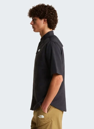 The North Face NF0A8FU6JK31-M SEQUOIA SHORT SLEE Siyah Yuvarlak Yaka Regular Fit Baskılı Erkek T-Shirt