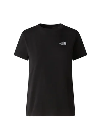The North Face NF0A8FX7JK31- EVOLUTION SIMPLE DOME Siyah Yuvarlak Yaka Dar Düz Kadın T-Shirt