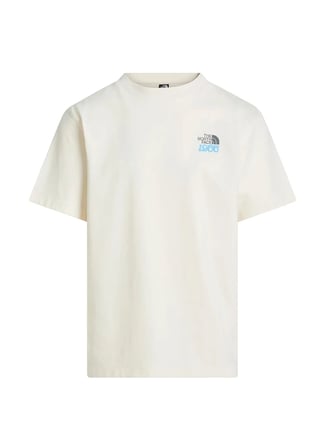The North Face NF0A8GB2QLI1-M 1966 FLORA RELAXED Beyaz Yuvarlak Yaka Regular Fit Baskılı Erkek T-Shirt