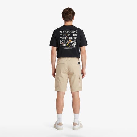Timberland Poplin Cargo Erkek Bej Şort