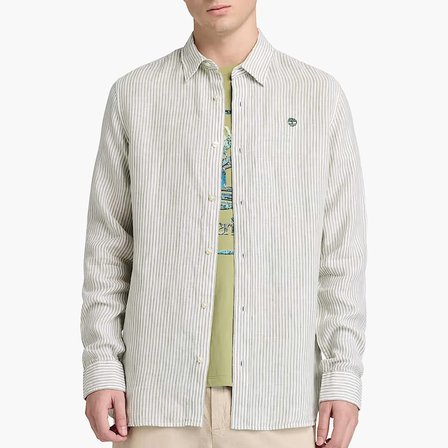 Timberland Mill Brook Linen Striped Regular Erkek Gömlek