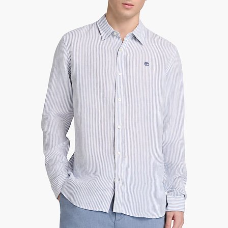 Timberland Mill Brook Linen Striped Regular Erkek Gömlek