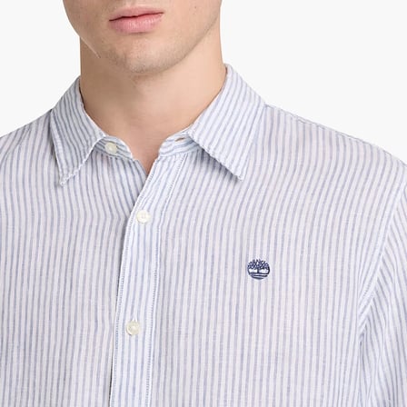 Timberland Mill Brook Linen Striped Regular Erkek Gömlek