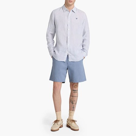 Timberland Mill Brook Linen Striped Regular Erkek Gömlek