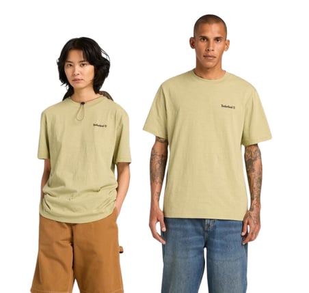 B0A5MPGBQ01-R Timberland Fishing Photo Back Garphic Tee Erkek T-Shirt Haki