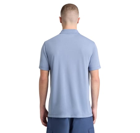 B0A679BB881-R Timberland Quıck-Dry Short Sleeve Polo Erkek T-Shirt Mavi