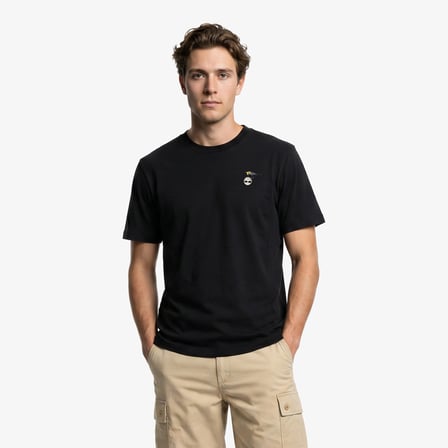 Timberland Slogan Erkek Siyah T-Shirt
