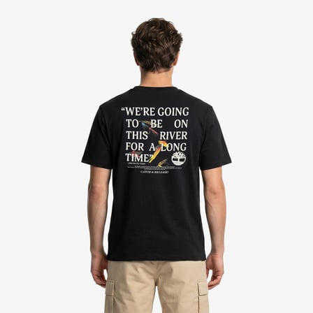 Timberland Slogan Erkek Siyah T-Shirt