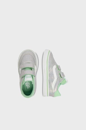 Vans Brooklyn LS V Logolu Cırt Cırtlı Sneaker Ayakkabı Unisex Çocuk AYAKKABI VN000D7XEMK1 YEŞİL