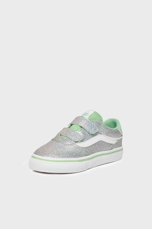 Vans Brooklyn LS V Logolu Cırt Cırtlı Sneaker Ayakkabı Unisex Çocuk AYAKKABI VN000D7XEMK1 YEŞİL