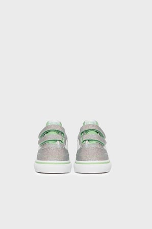 Vans Brooklyn LS V Logolu Cırt Cırtlı Sneaker Ayakkabı Unisex Çocuk AYAKKABI VN000D7XEMK1 YEŞİL