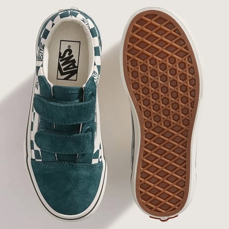 Old Skool V Unisex Çocuk Koyu Yeşil Spor Ayakkabı - VN000CYA