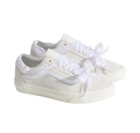 000D6WCJ71-R Vans Old Skool Spor Ayakkabı Krem
