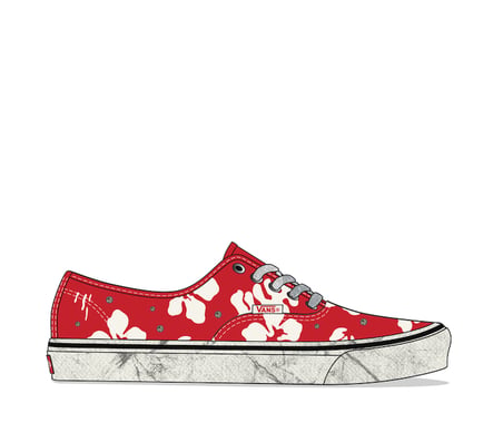 LX Authentic 44 Uniseks Renkli Spor Ayakkabı - VN000DB8