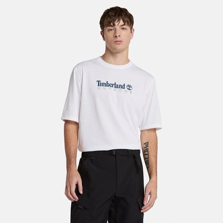 Timberland Uv-Protection Logo Short Sleeve Tee Erkek T-Shirt