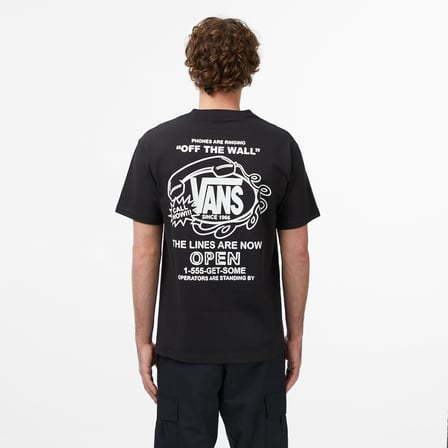 Vans Hot Lines Erkek Siyah T-Shirt
