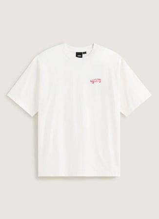 Vans VN000T6VC9F1 Full Deck SS Tshirt Beyaz Yuvarlak Yaka Normal Düz Erkek T-Shirt