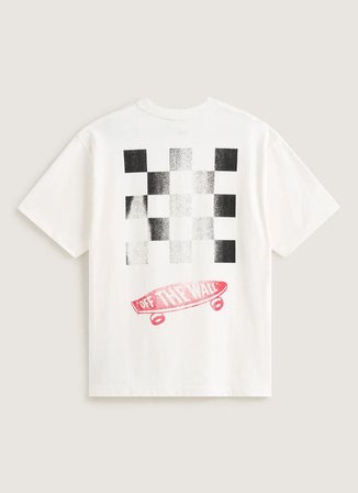 Vans VN000T6VC9F1 Full Deck SS Tshirt Beyaz Yuvarlak Yaka Normal Düz Erkek T-Shirt