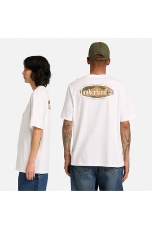 Short Sleeve ''Oval Logo'' Graphic Erkek Siyah T-Shirt