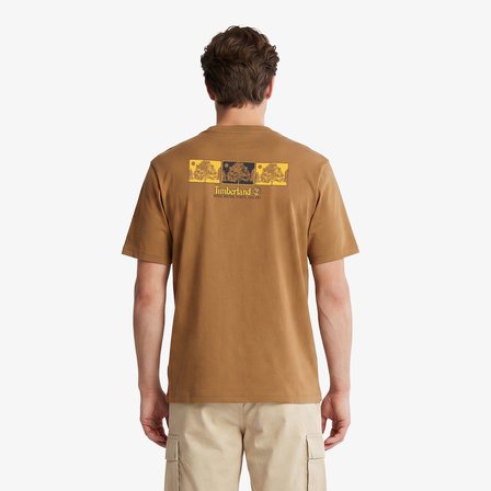 Timberland Triple Tree Graphic Erkek Kahverengi T-Shirt