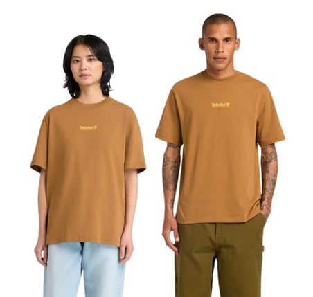 BC0YH35EH21-R Timberland Short Sleeve &amp;#039;&amp;#039;Triple Tree&amp;#039;&amp;#039; Graphic Tee Erkek T-Shirt Kahve