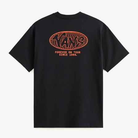 Vans World Tour Loose Erkek Siyah T-Shirt