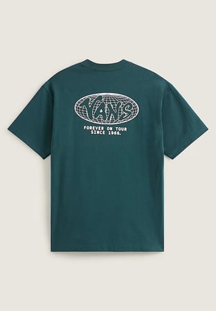 WORLD TOUR LOOSE SS TEE Erkek Koyu Yeşil T-Shirt - VN000VY8