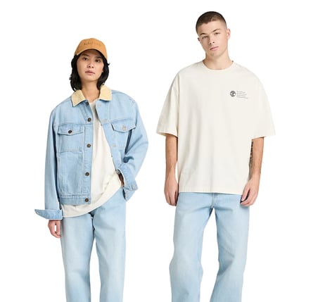 B0A5M8RCM91-R Timberland Archive Boot&amp;quot; Tee Erkek Krem