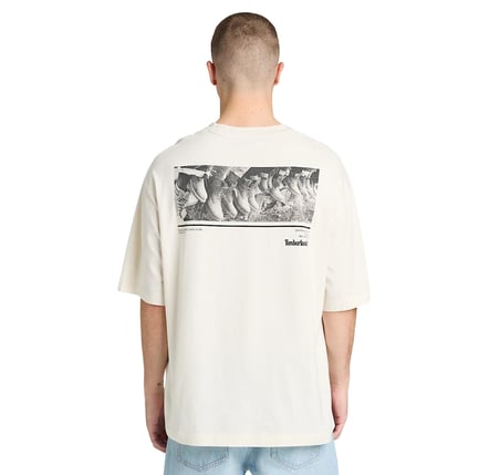 B0A5M8RCM91-R Timberland Archive Boot&amp;quot; Tee Erkek Krem