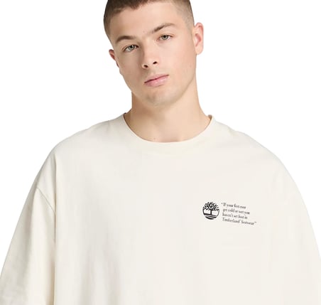 B0A5M8RCM91-R Timberland Archive Boot&amp;quot; Tee Erkek Krem