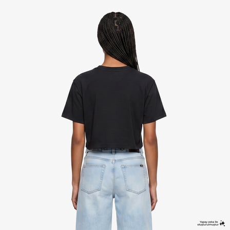 Vans Y2K Boho Relax Crop Kadın Siyah T-Shirt
