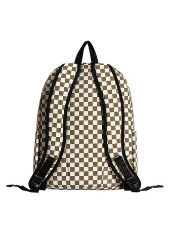 Old Skool Check Backpack Uniseks Kahverengi Sırt Çantası - VN000H4X