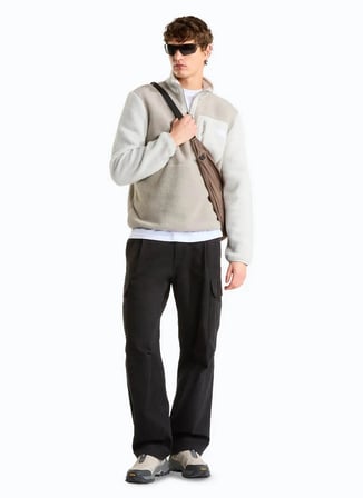 The North Face M YUMIORI 1/4 ZIP Ekru Erkek Sweatshirt