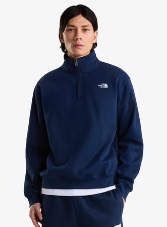 The North Face NF0A8FD8-8K2 M TNF Essential Simple Dome Rlx 1/4 Zip Erkek Sweatshirt