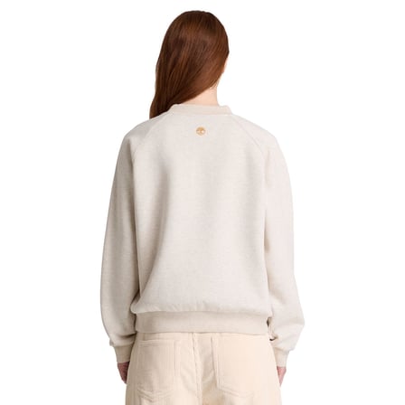 BC0YH5D5461-R Timberland Brushed Back Chest Graphic Crew Sweatshi Kadın Sweatshirt Bej