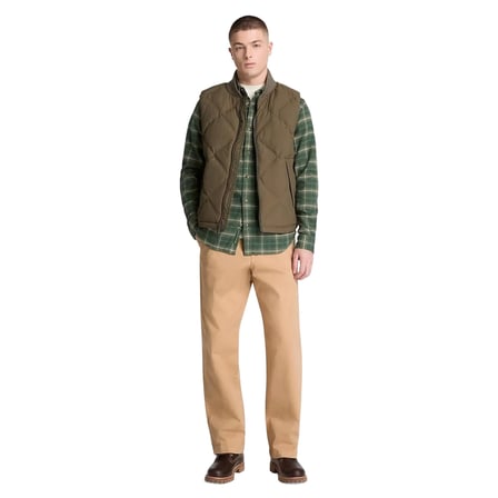 BC0YH89AIC1-R Timberland Flannel Check Shirt (Regular) Erkek Gömlek Yeşil