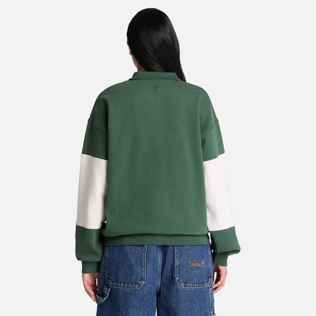 Timberland Rugby Polo Sweatshirt Kadın Yeşil Sweatshirt