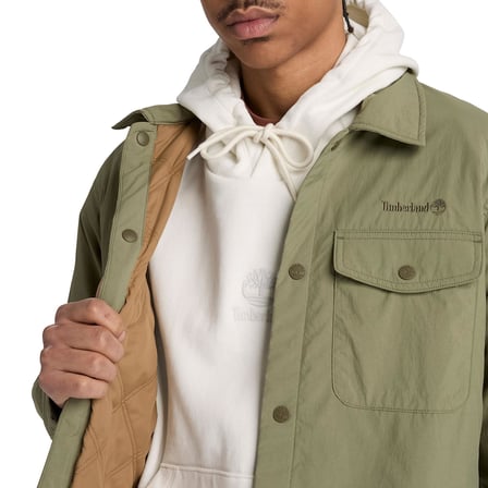BC0YH7M9911-R Timberland Dwr Insulated Shacket Erkek Ceket Yeşil