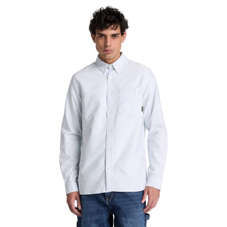Timberland Lake Warner Solid Oxford Shirt Erkek Gömlek