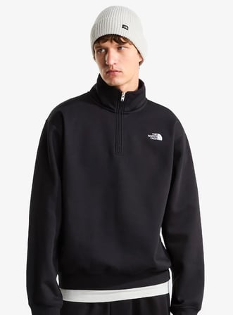 The North Face NF0A8FD8-8K2 M TNF Essential Simple Dome Rlx 1/4 Zip Erkek Sweatshirt