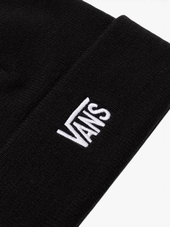 Stretch Logo Tall Cuff Beanie Unisex Çocuk Siyah Bere - VN000ZW1