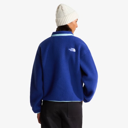 The North Face Cragmont 1/2 Snap Fleece Kadın Mavi Polar