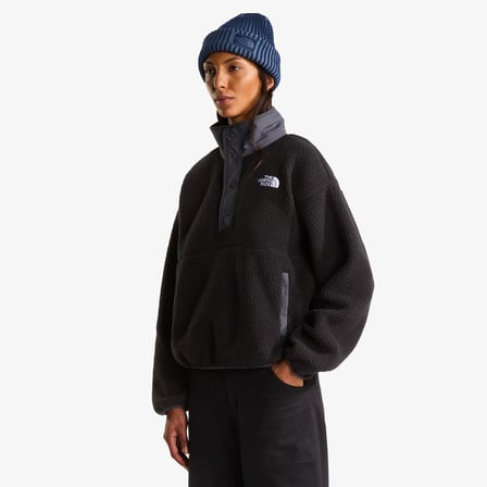 The North Face Cragmont 1/2 Snap Kadın Siyah Polar